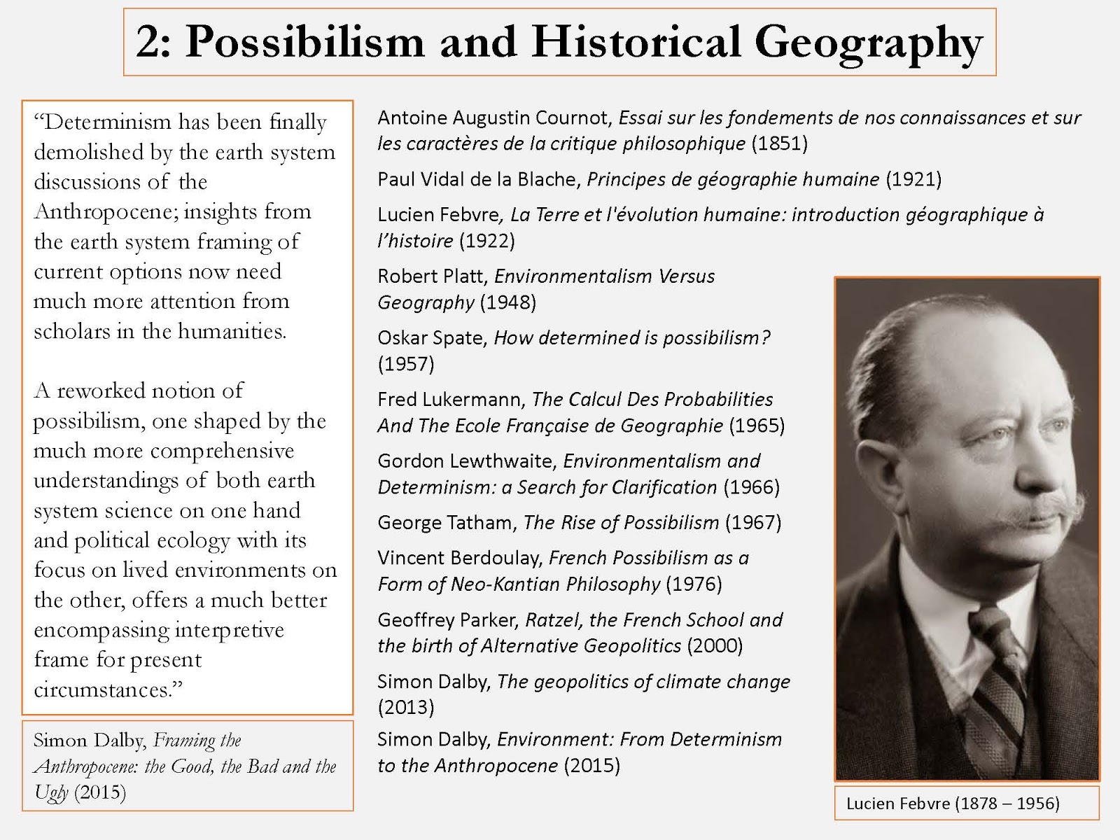 Possibilism in geography